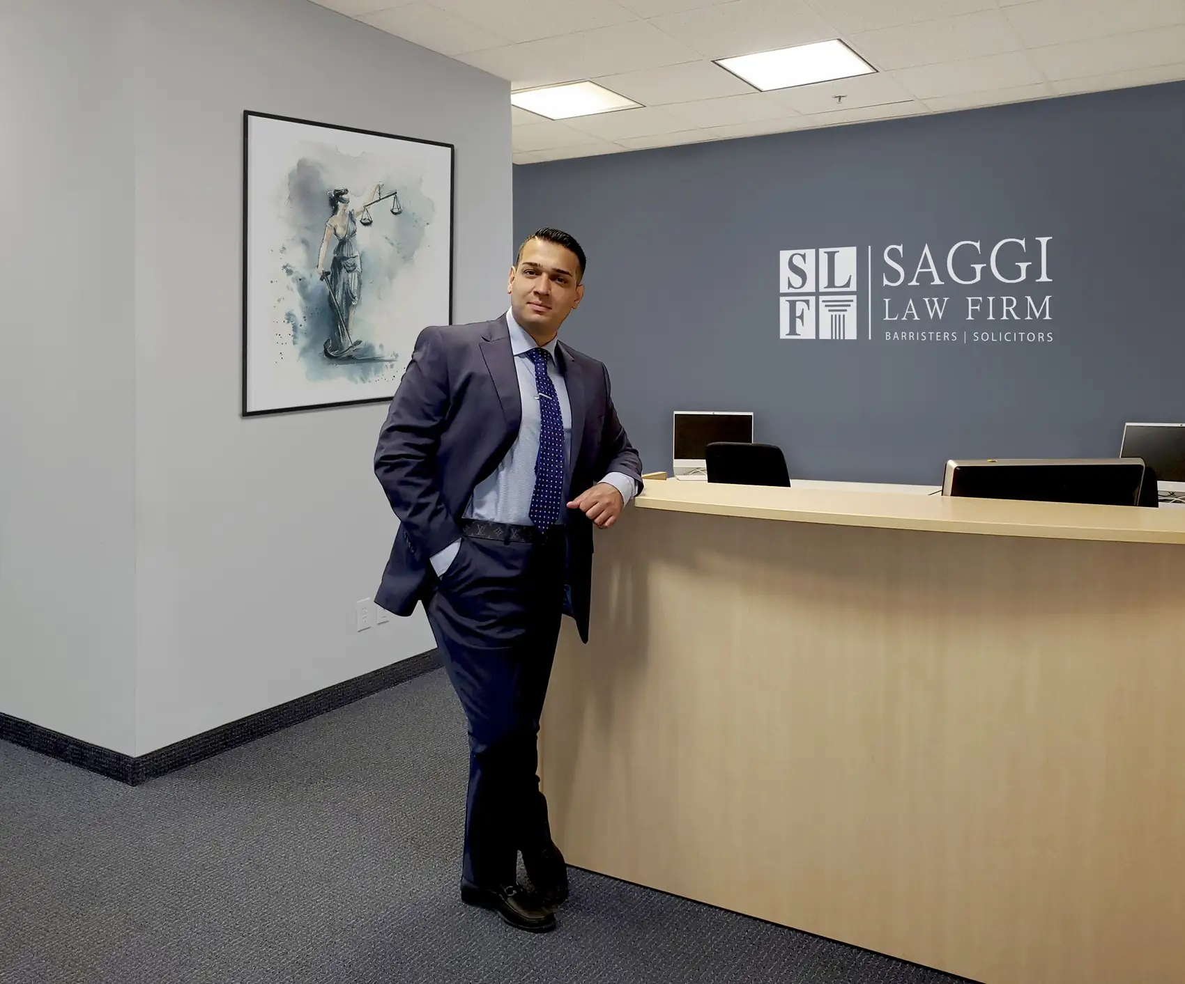 Saggi Law Firm office in Brampton, Ontario