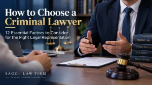 Legal consultation between a lawyer and client about choosing a criminal defense lawyer